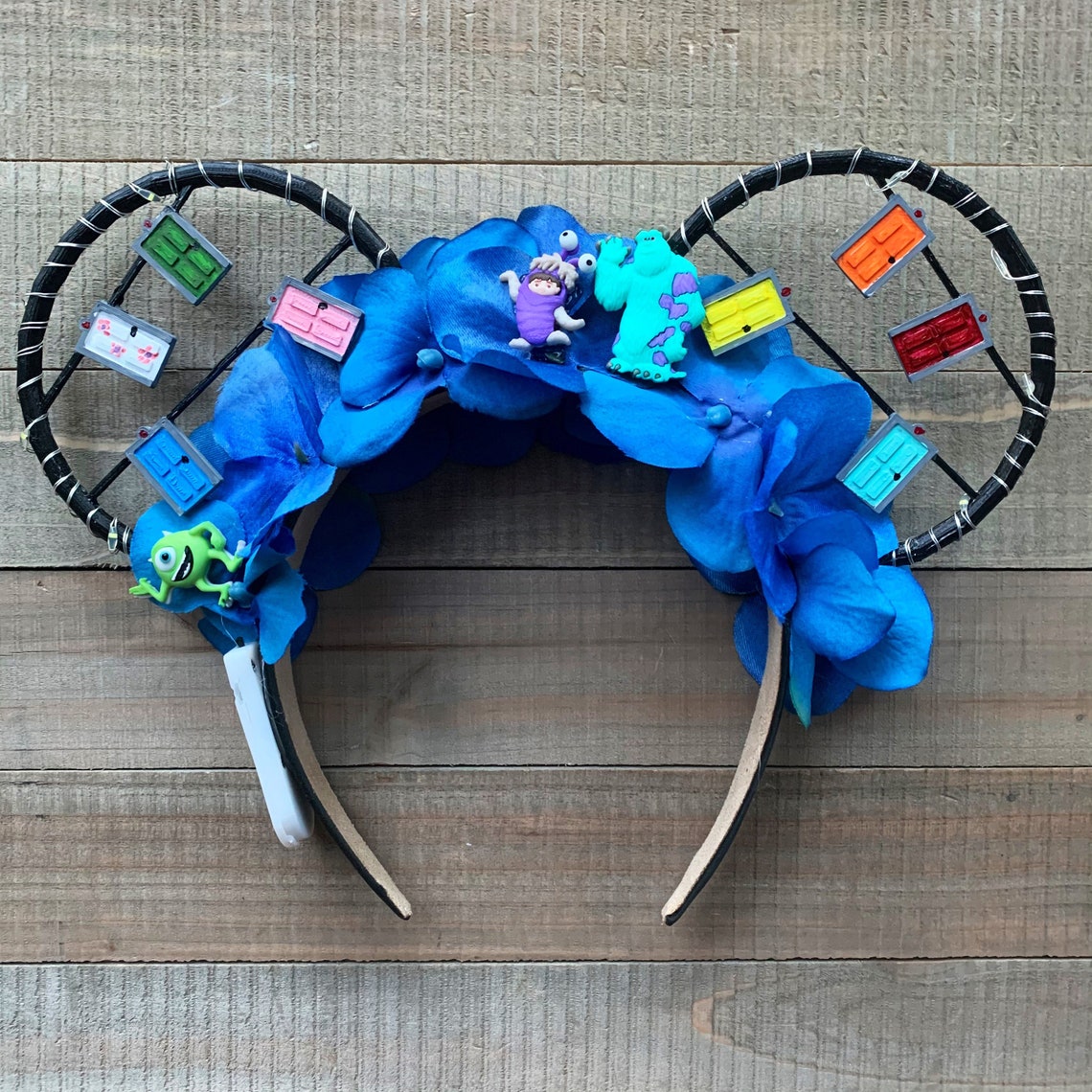 Monsters Inc Inspired Light up Floral Wire Minnie Mouse Ears Etsy
