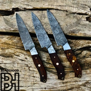 Handmade Damascus Steak Knives