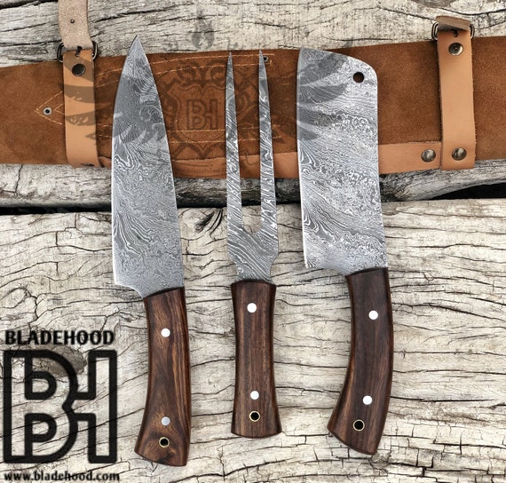 Custom Handmade BBQ Knife Set. Etsy
