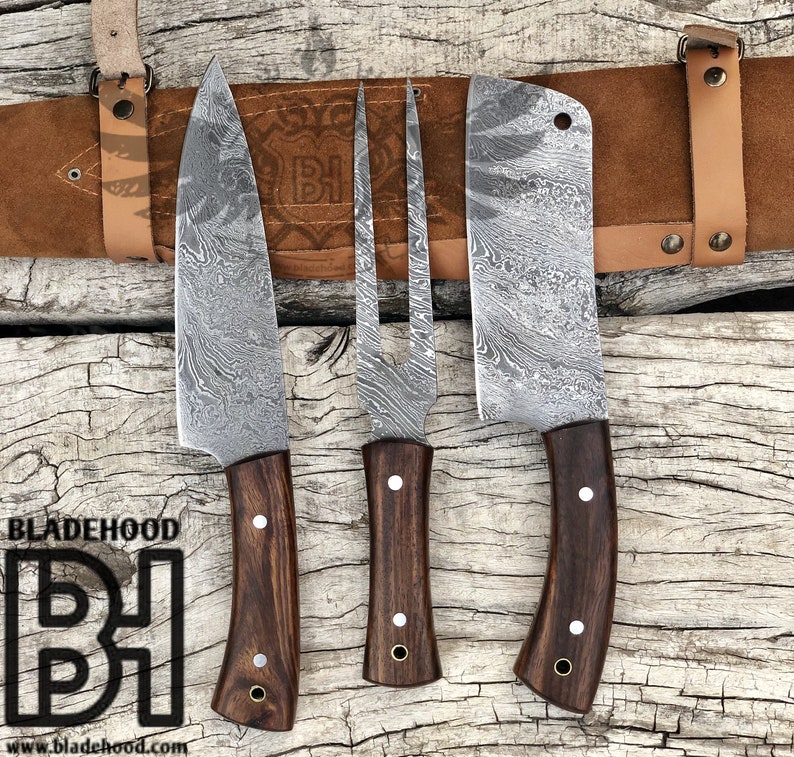 Custom Handmade BBQ Knife Set. Etsy
