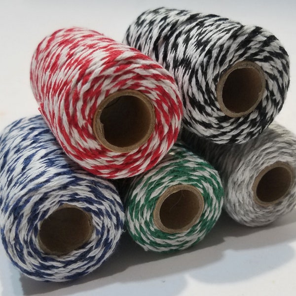 Decorative cord baker's twine craft cord 45 m Ø 1.5 mm various colors