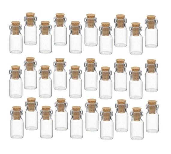 Mini Glasflaschen mit Korken Fläschchen mit Korkverschluss