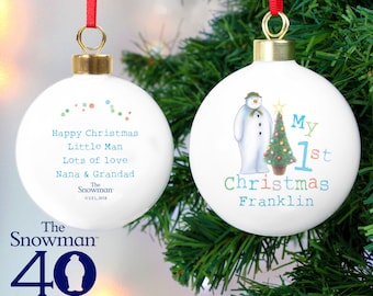 first christmas baubles