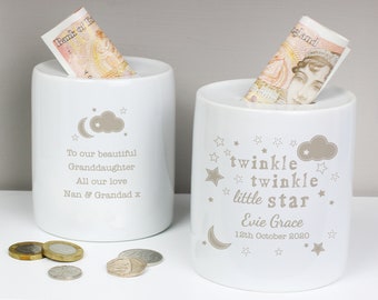 baby girl first money box