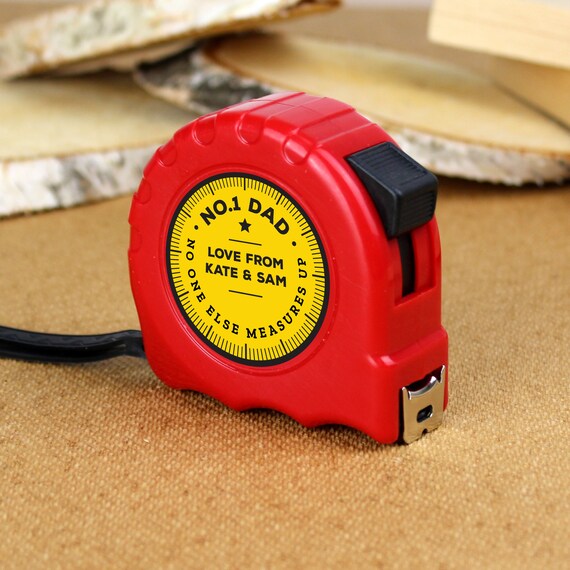 Personalised Engraved Tape Measure Gift Valentines Day For Him Dad Any Text Fun 