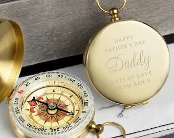 Personalised Classic Keepsake Compass - Engraved Compass - Personalised Compass - Travel Gift - Father's Day Gift - Birthday Gift for Him