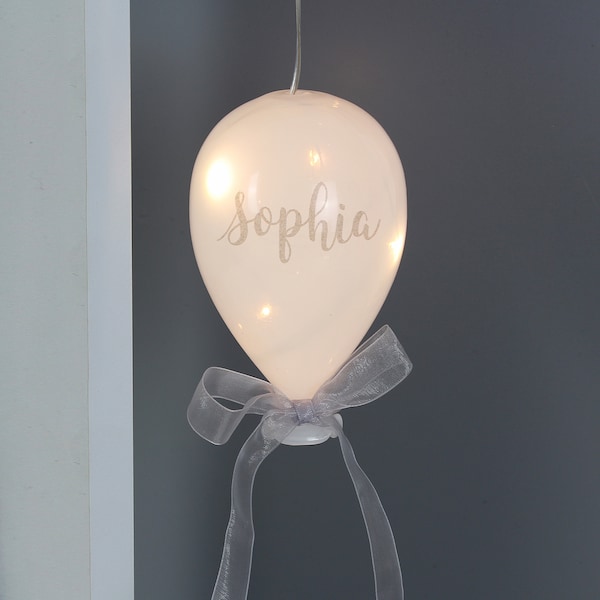 Personnalisé Light Up LED Glass Balloon - Anniversaire Mariage Babyshower Fête de Noël Demoiselle d’honneur Hen Cadeau