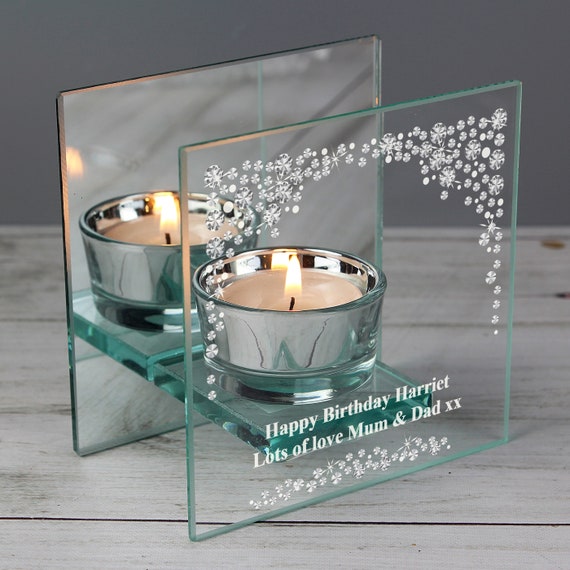 Photophore Verre Personnalisable - Avec Photo Et Message, Cadeau Unique Fait En France
