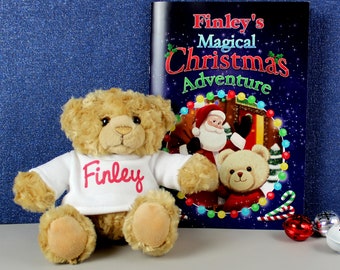 Personalised Magical Christmas Adventure Story Book Bear - Keepsake Christmas Book - Personalised Christmas Story