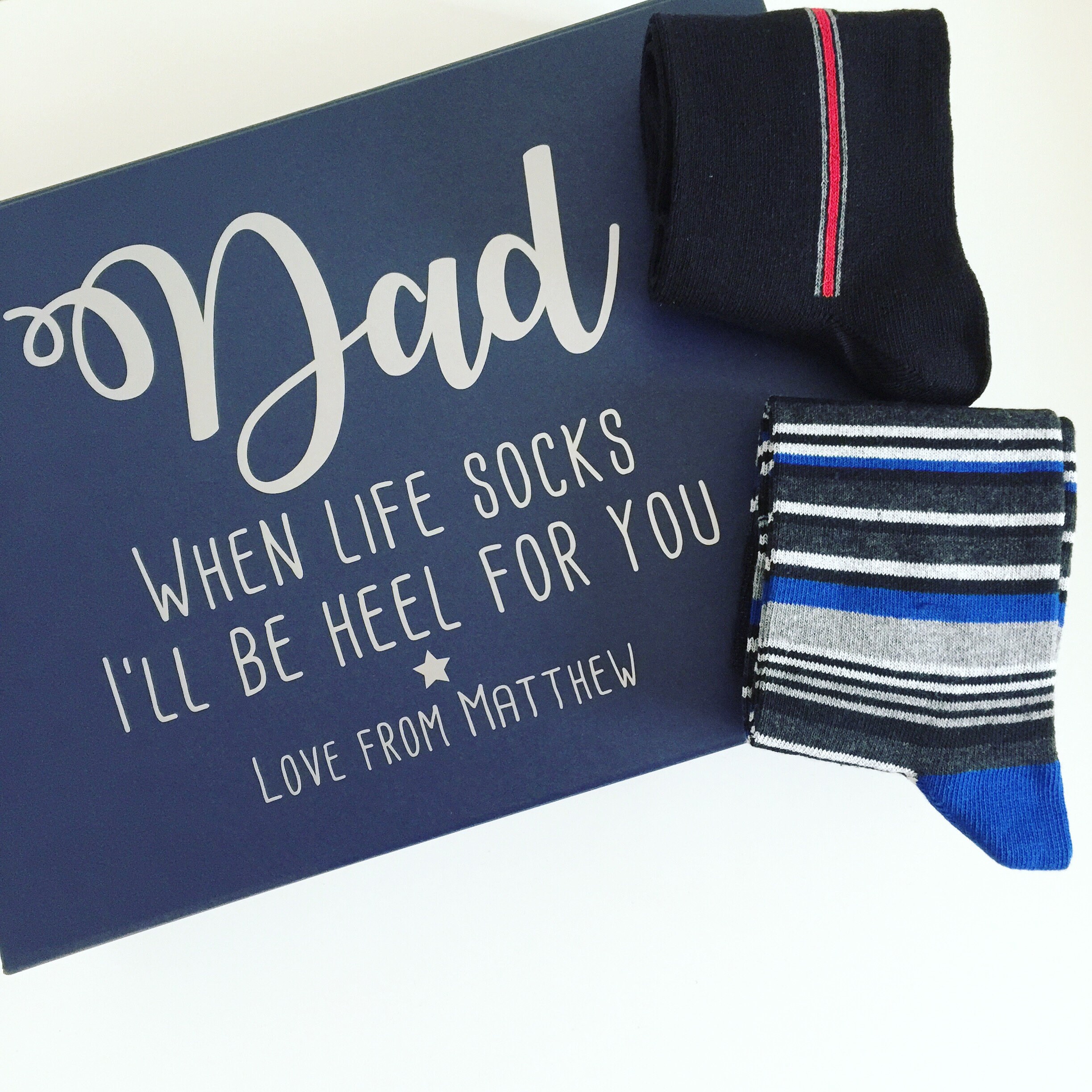 Personalised Sock Gift Box Personalised Gift Socks Gift Etsy Australia