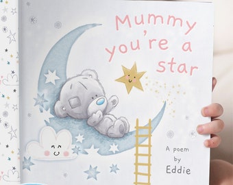 Personalisierte kleine Tatty Teddy Mama Sie sind ein Stern, Gedicht Buch - Geschenk für Mama - Muttertagsgeschenk - Geburtstagsgeschenk für Mama