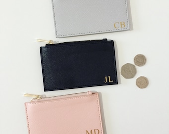 Personalised Initials Coin Purse & Card Holder