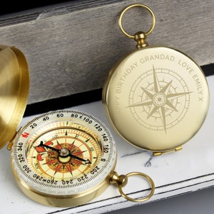 Personalised Keepsake Compass - Engraved Compass - Personalised Compass - Travel Gift - Father's Day Gift - Birthday Gift for Him -Compass