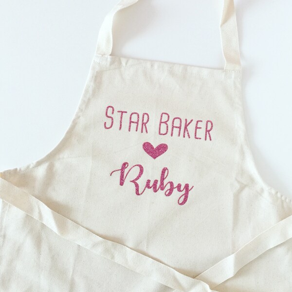 Tablier de baker pour enfants personnalisé - Tablier personnalisé - Star Baker - Tablier pour enfants