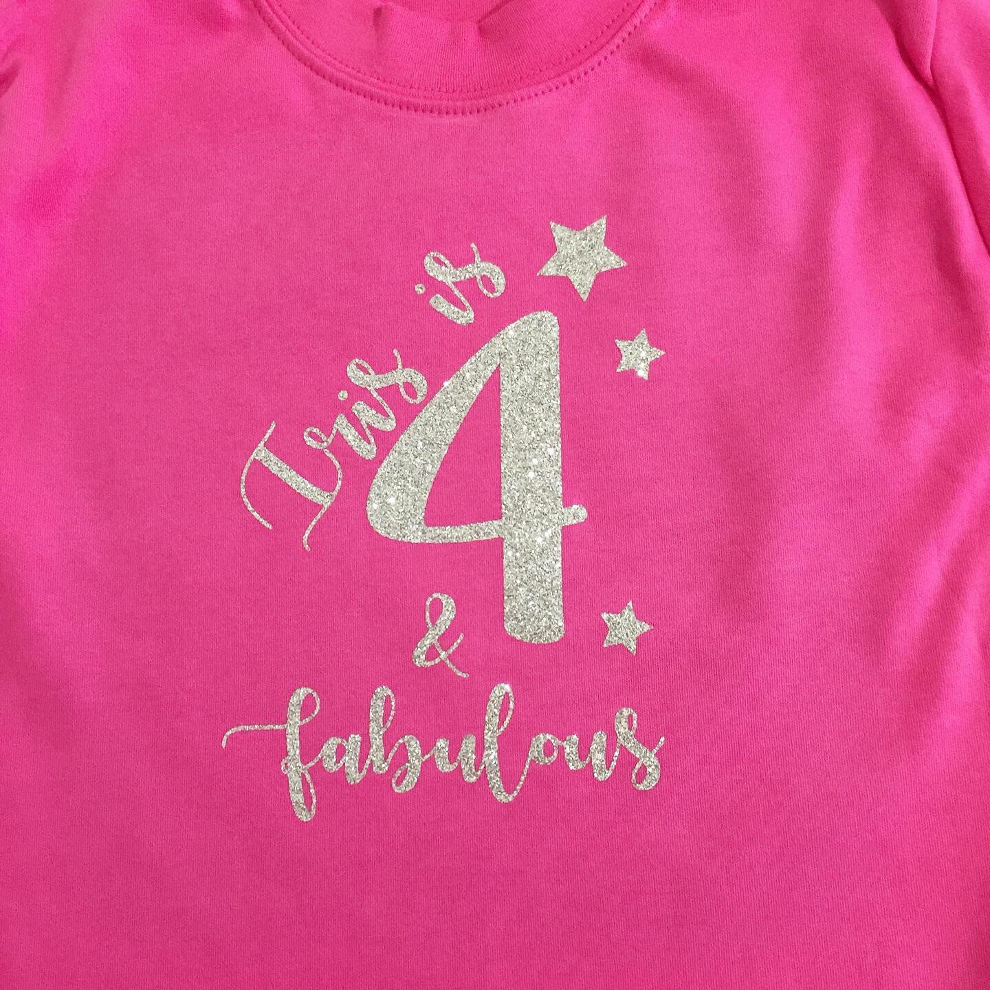 Personalised 4th Birthday T-shirt Happy Fourth Bday Tshirt - Etsy