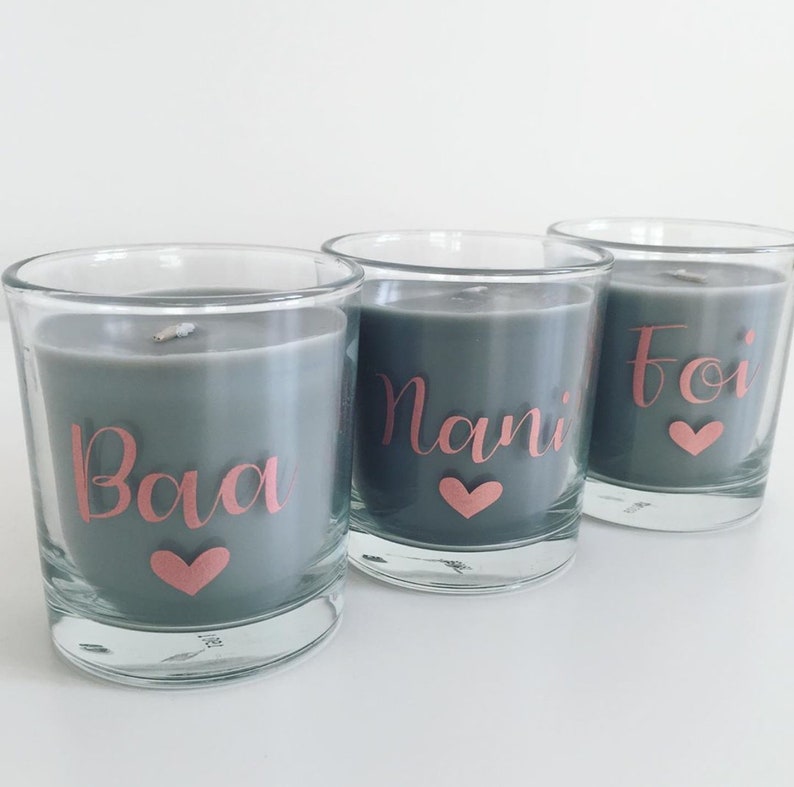 Personalised Name Candle Personalised Candle Bridesmaid Etsy