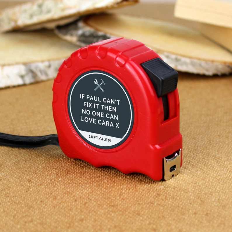 Personalised Tools Tape Measure Father's Day Gift Etsy
