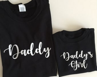 Daddy Daughter T-shirt Set - Daddy - Daddy's Girl - Father's Day - 1st Father's Day - Daddy - New Dad