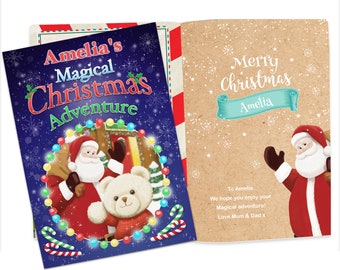 Personalised Magical Christmas Adventure Story Book - Baby's First Xmas - Keepsake Book - Lovely Children's Bedtime Story