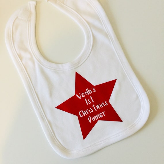 first christmas dinner bib