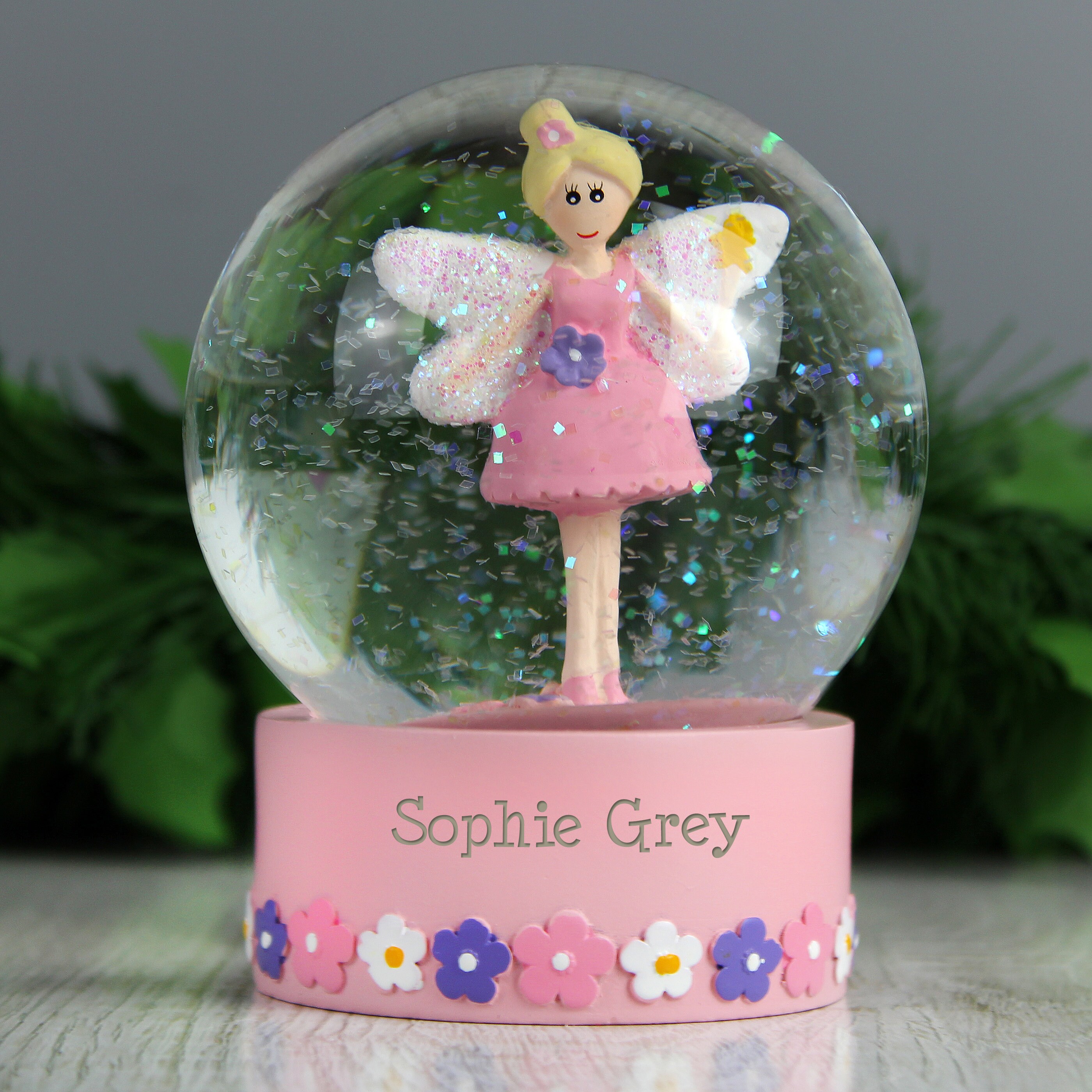 Personalised Fairy Glitter Snow Globe Baby's 1st Etsy UK