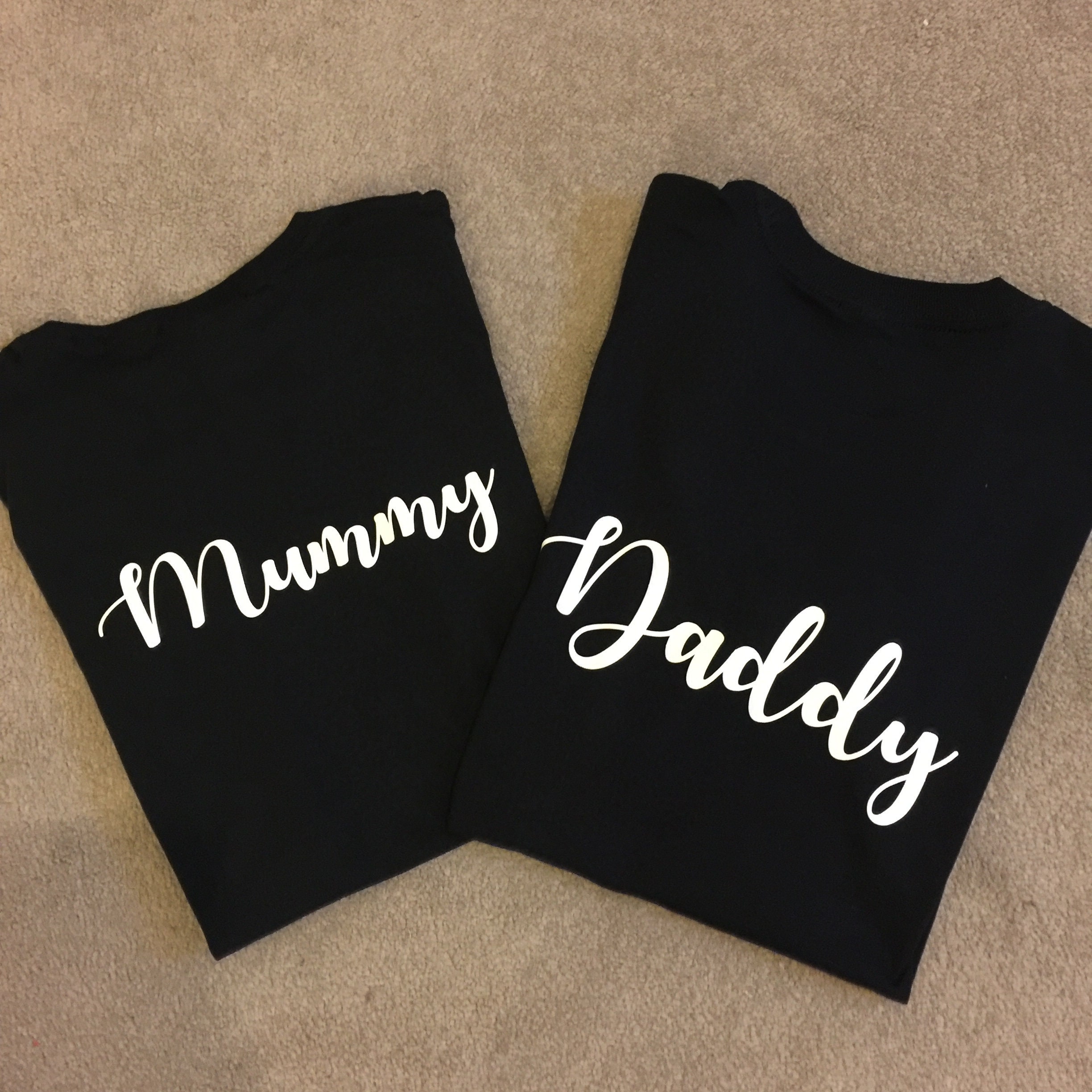 Image of Mummy & Daddy T-Shirts - Father's Day T-Shirt Papa Bear New Daddy, Newborn, Add Other Family Members, Parent