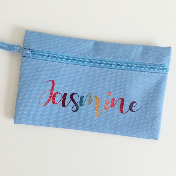 Personalised Pencil Case - Back to school - Birthday Gift - gift for girls - party favour - return gift - gift for boys - rainbow