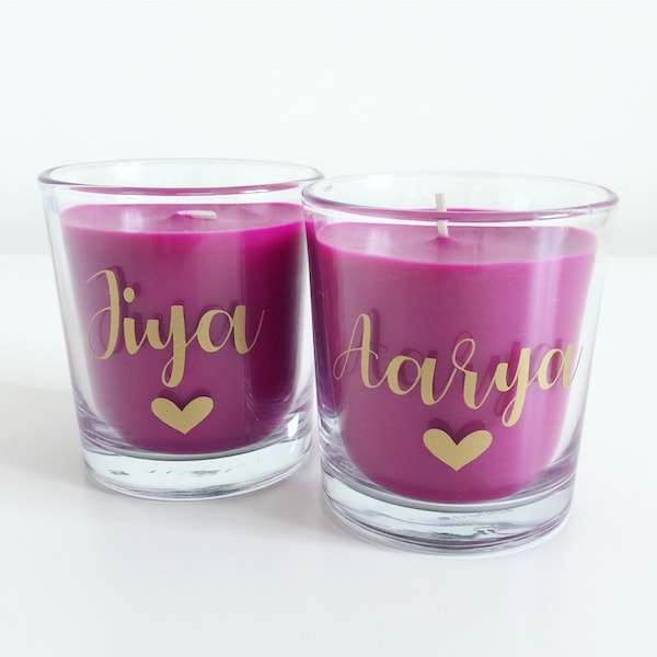 Personalised Candles Etsy UK