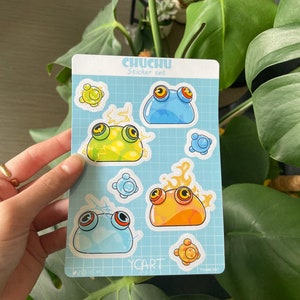 Foglio di adesivi dei mostri Chuchu