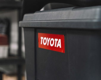 Box Logo Red Overland Tacoma Door Sticker, Tacoma, 4Runner, FJ, GX (See options for variations)