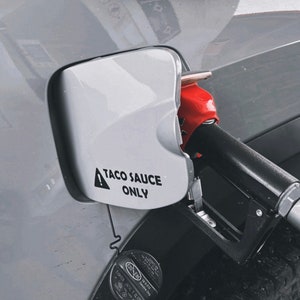 Taco Sauce Only Decal for Tacoma Fuel Door / Gas Lid (Matte Black)