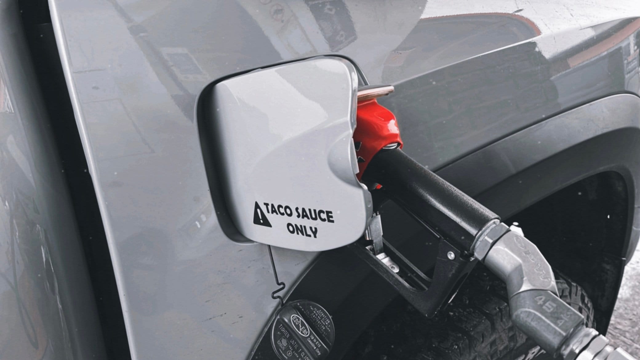 Taco Sauce Only Decal for Fuel Door / Gas Lid matte Etsy