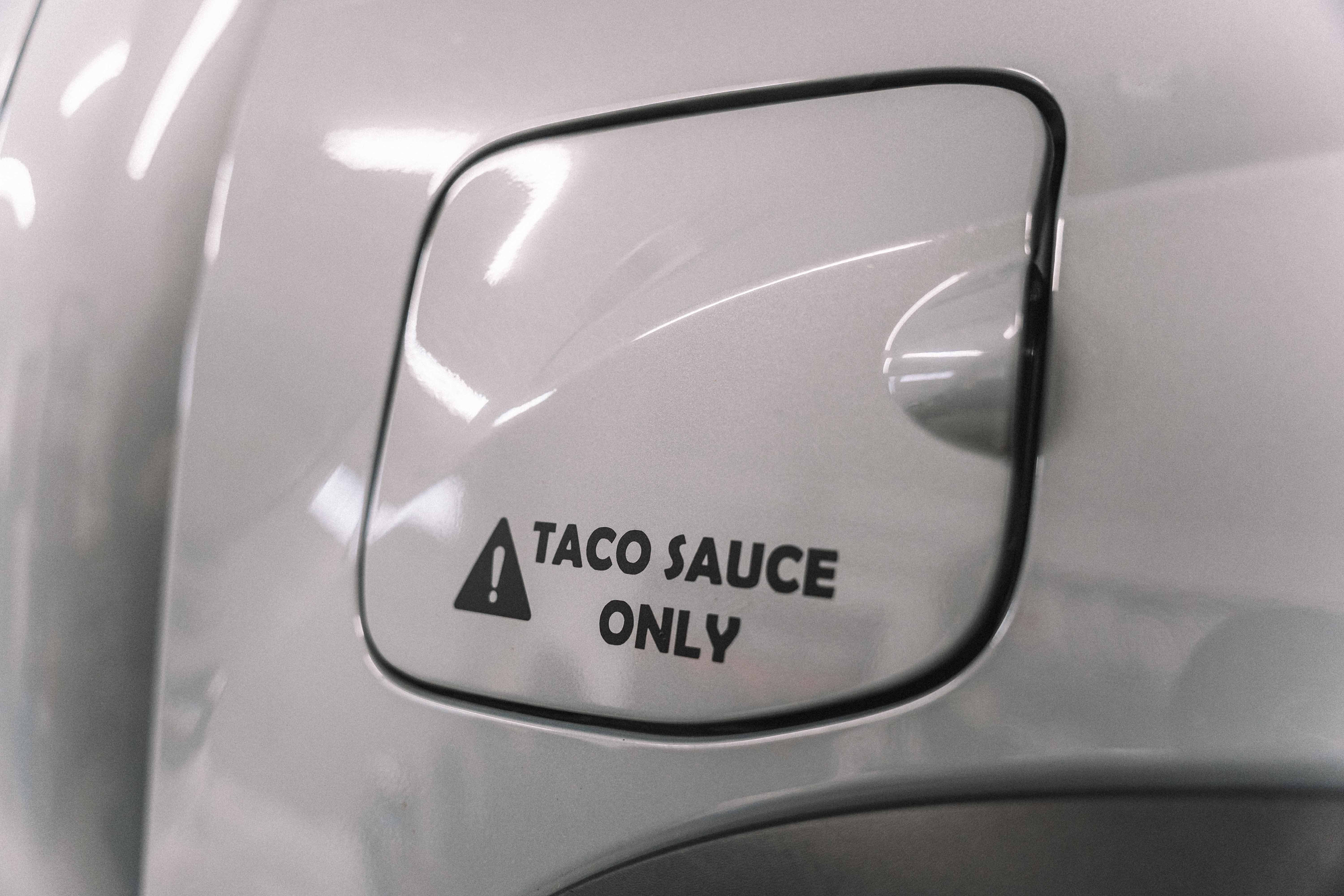 Taco Sauce Only Decal for Fuel Door / Gas Lid matte Etsy