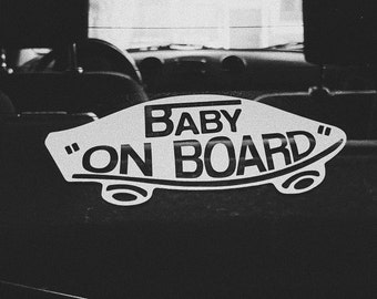 VANS Baby on Board Sticker, Tacoma, 4Runner, FJ, GX, etc.