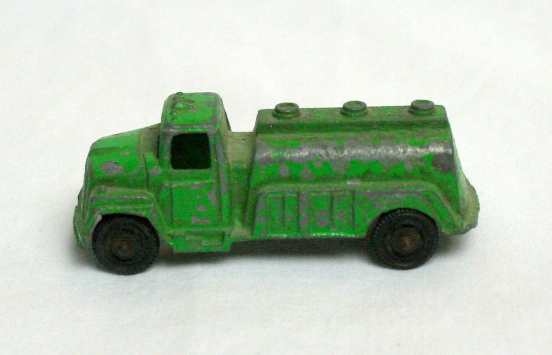 Tootsie Toy Die Cast Truck Green Vintage Gasoline Fuel Tanker Etsy