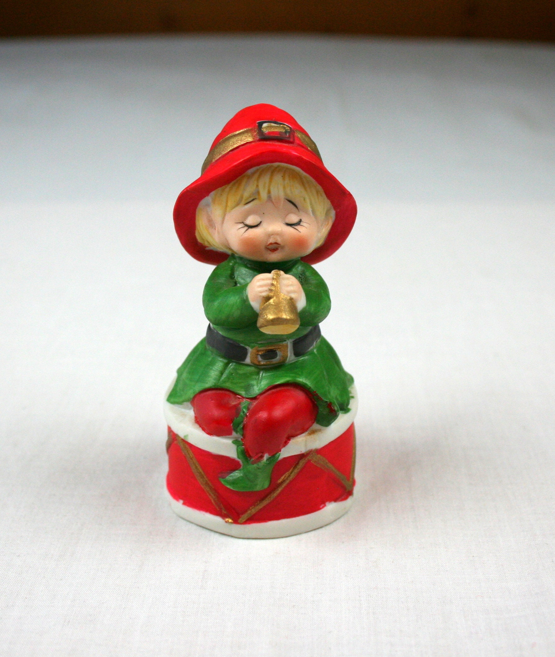 Vintage Ceramic Elf Figurines 87 - 8in0598