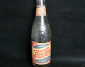 Pepsi Cola Double Dot Bottle Paper Label 1940s Charlotte NC