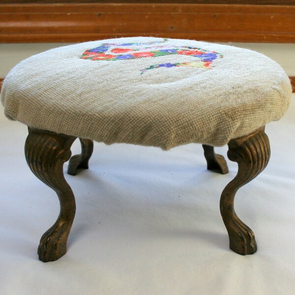 Antique Footstool Etsy
