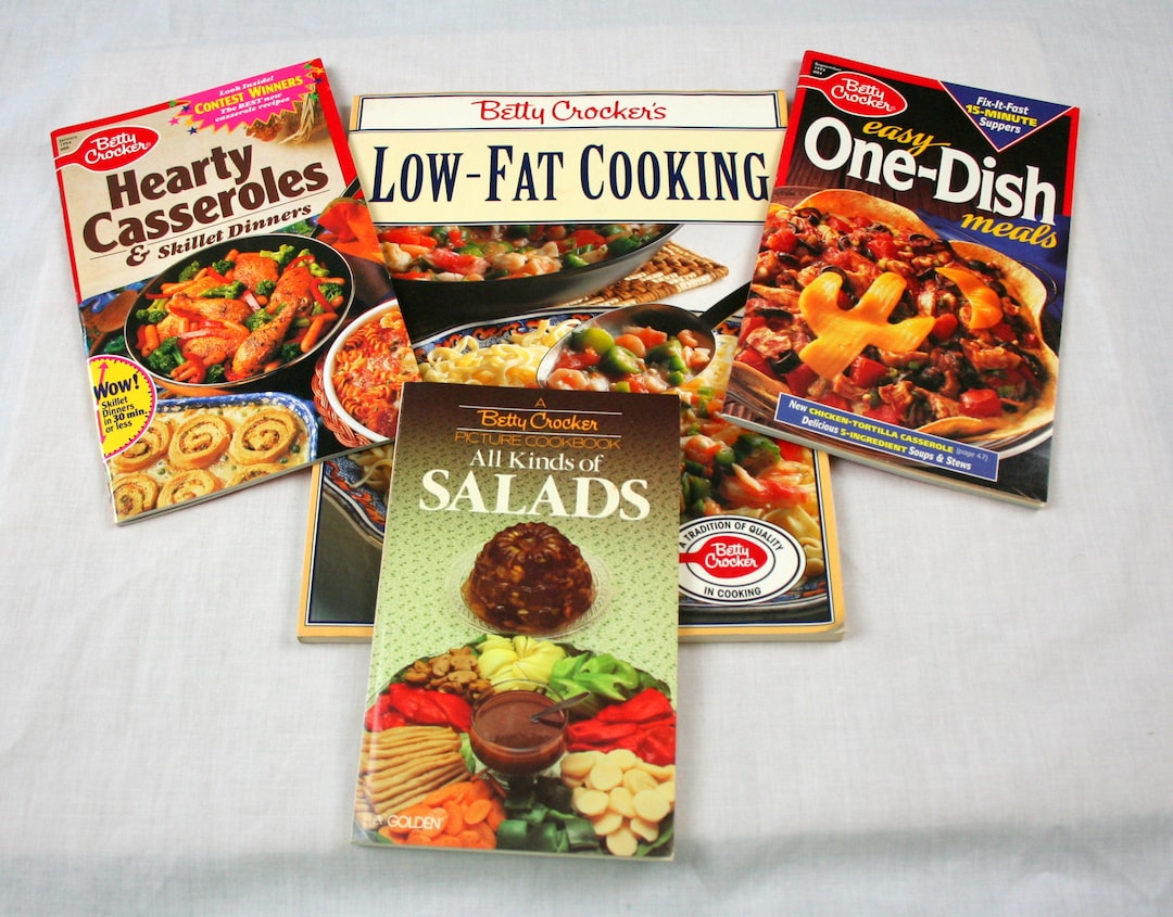 Betty Crocker Cookbooks Lot 4 Vintage Softcover 1982 1994 - Etsy