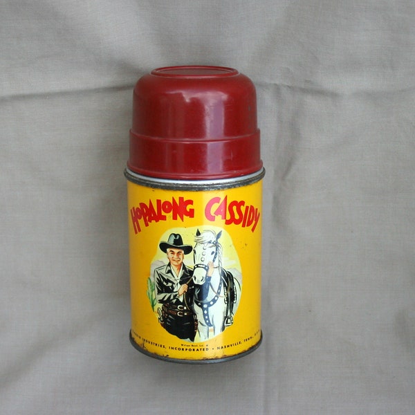 Hopalong Cassidy Thermos Vintage 1950s Aladdin Industries