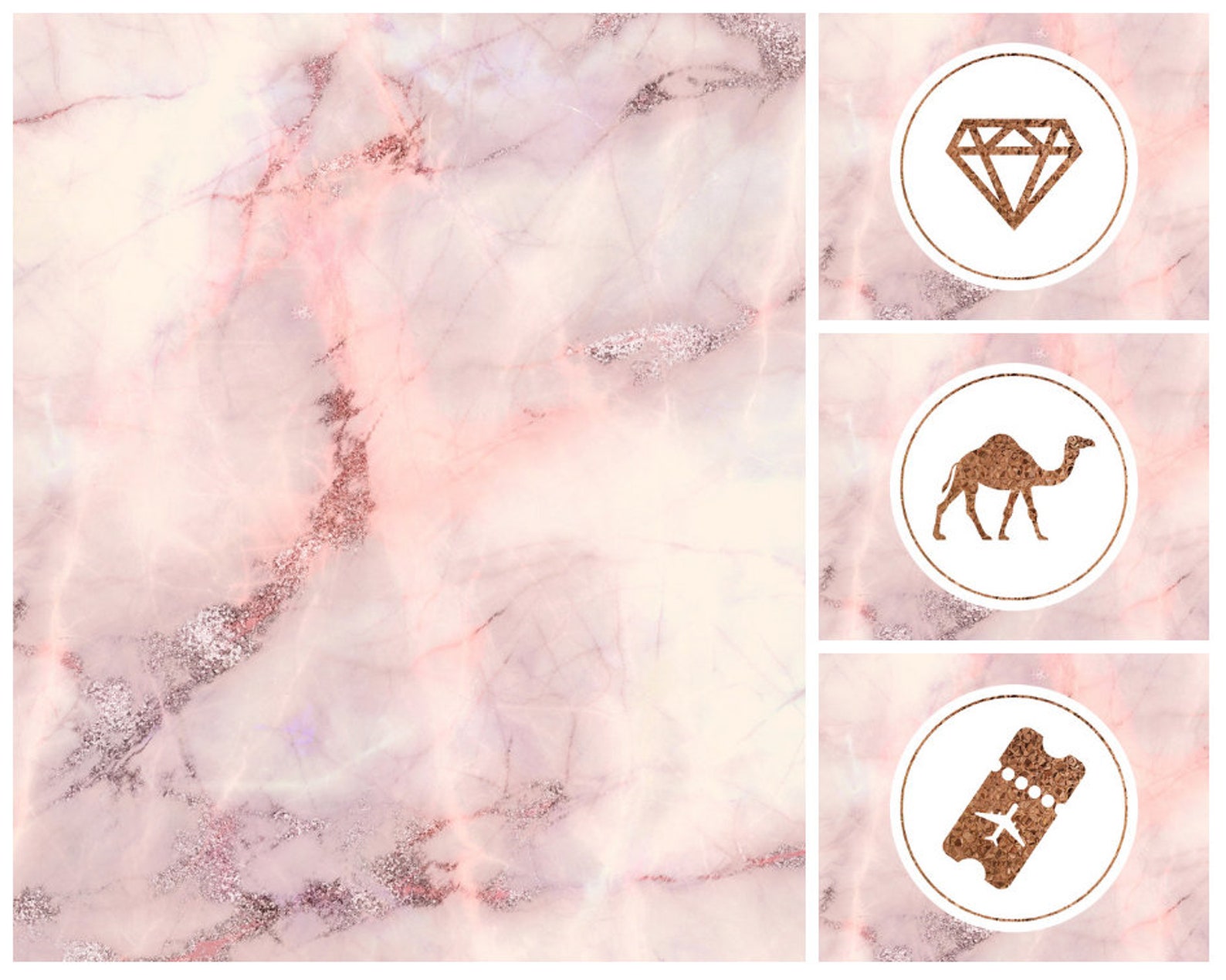 101 Pink Marble Instagram Highlight Covers Instagram Story | Etsy