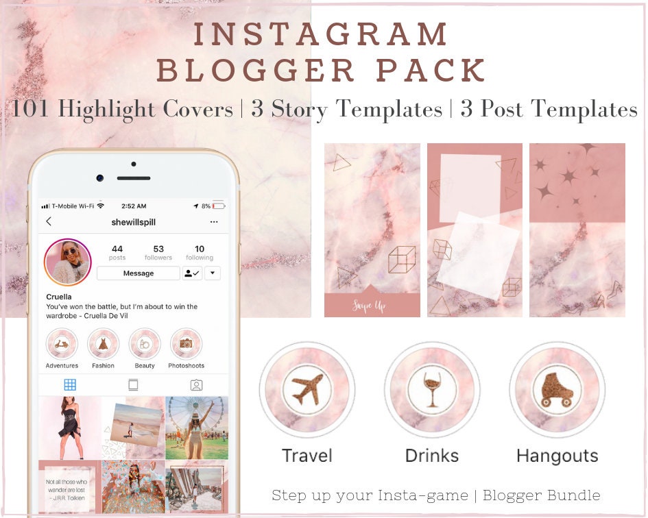 photo Instagram Highlight Icons Pink Marble Music 101 pink marble instagram highlight covers instagram story highlights icons instagram highlight icons ig story icons for bloggers
