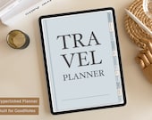 Digital travel planner, iPad Travel journal, traveler gift, Vacation itinerary, travel stickers, Goodnotes planner with hyperlink tabs