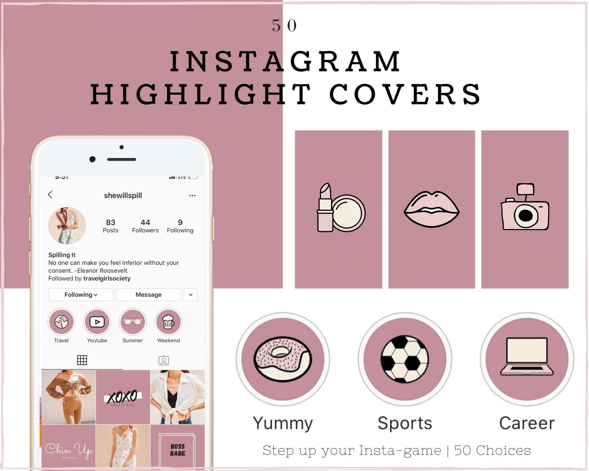 50 Pretty Macaron Instagram Highlight Covers Neutral Nude Etsy 50 Pretty Macaron Instagram Highlight Covers Neutral Nude Etsy