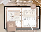 Digital Fitness Planner for iPad Goodnotes | Digital Weight Loss Journal | Fitness Stickers, Undated Journal,  Meal Plan, Weight Tracker