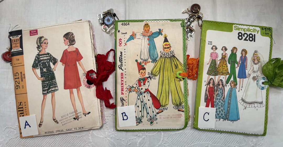 Altered Sewing Pattern Journals - Etsy