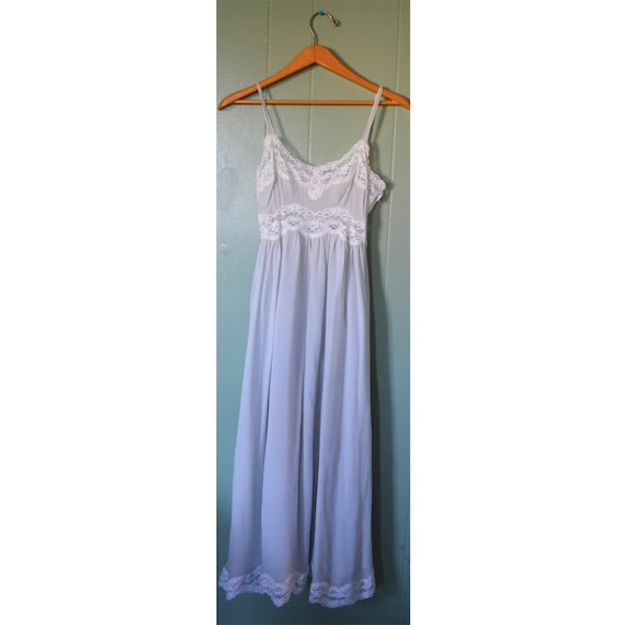 Vintage 40's Homemade Mint Sheer Nightgown