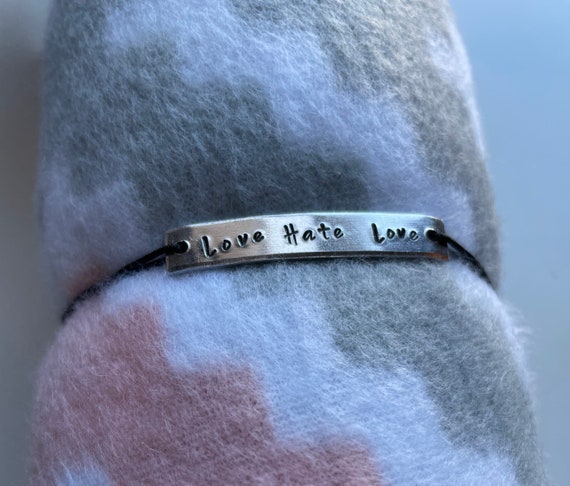 Love Hate Love Stretch Alice In Chains Bracelet Handmade For Etsy