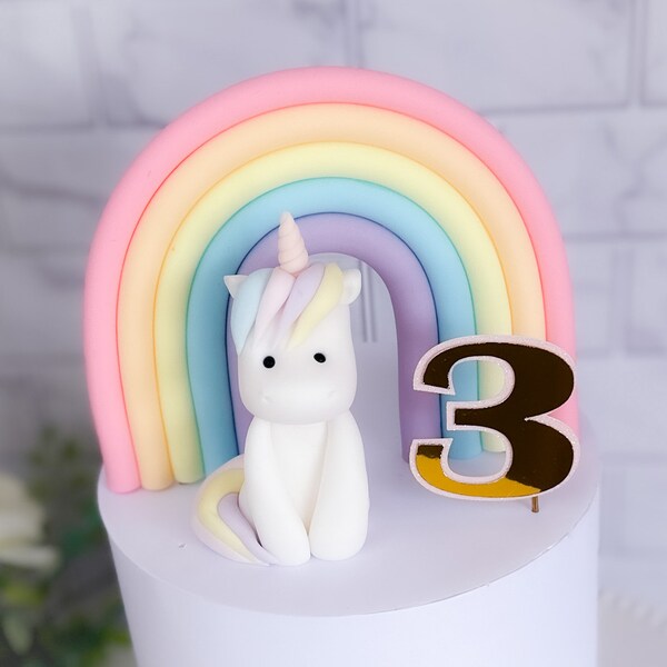 Unicorn Cake Topper - Handmade To Order From Allergen Free Fondant