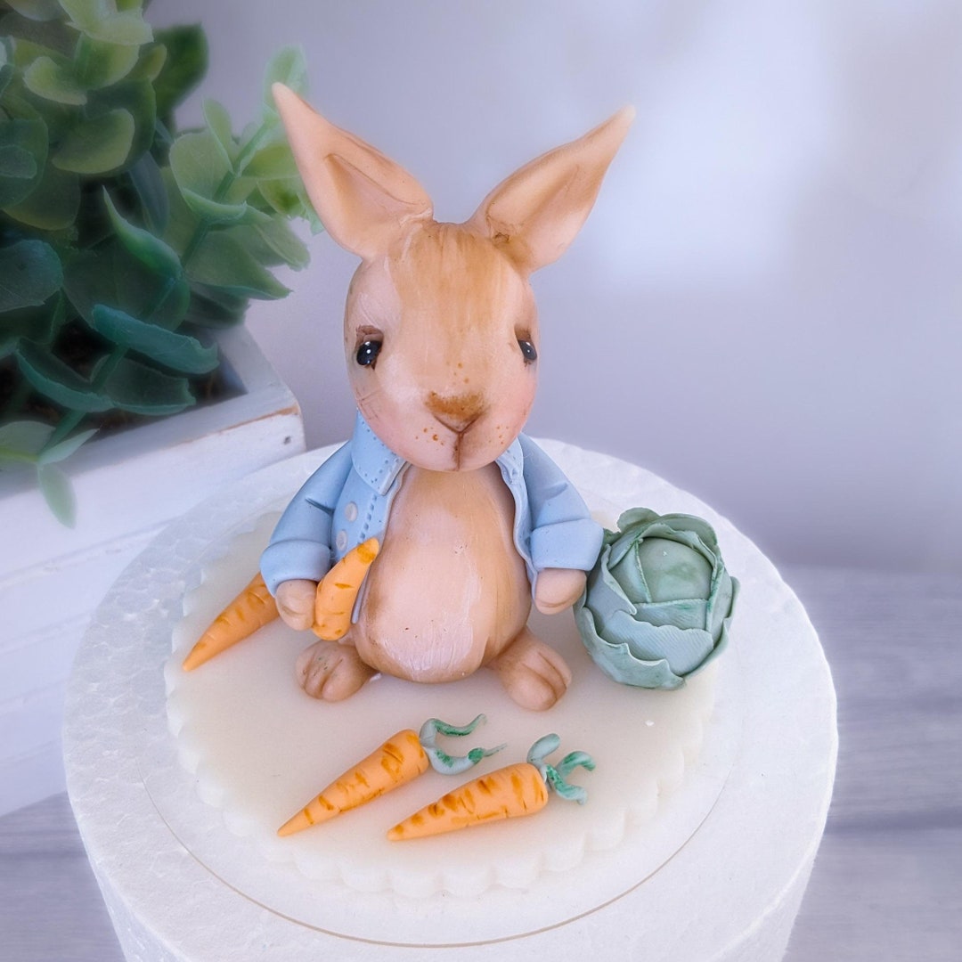 Peter Rabbit Style Keepsake Cake Topper - Etsy
